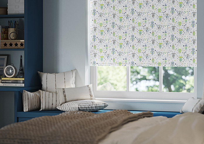 Robots, Gearbox Greens - Twist&Fit Roller Blind - Image 5